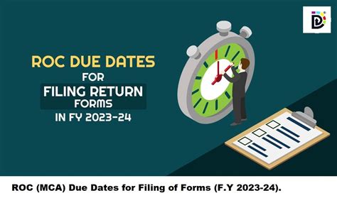 ROC MCA Due Dates For Filing Of Forms F Y 2023 24