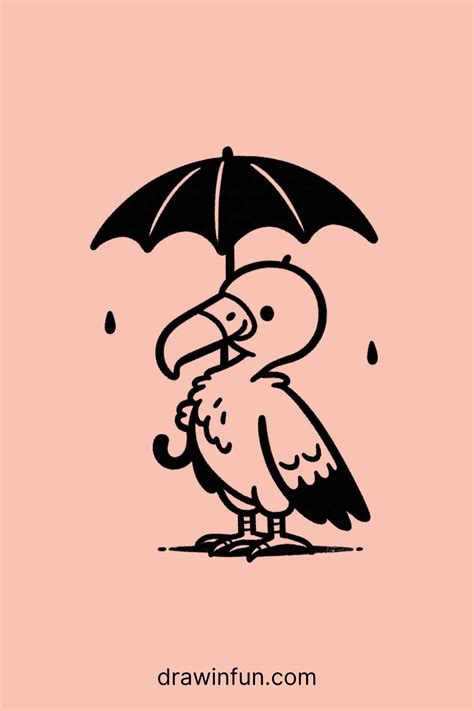 🦅35 Easy Cute Vulture Drawing Ideas Draw In Fun