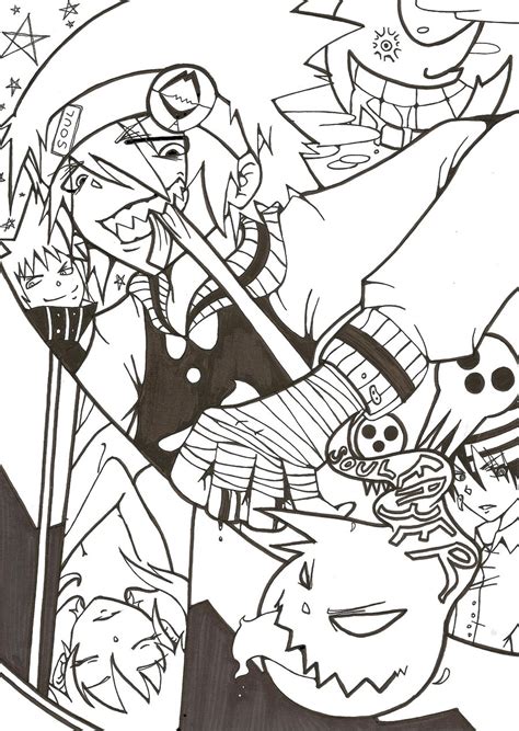 Soul Eater Coloring Pages At Free Printable