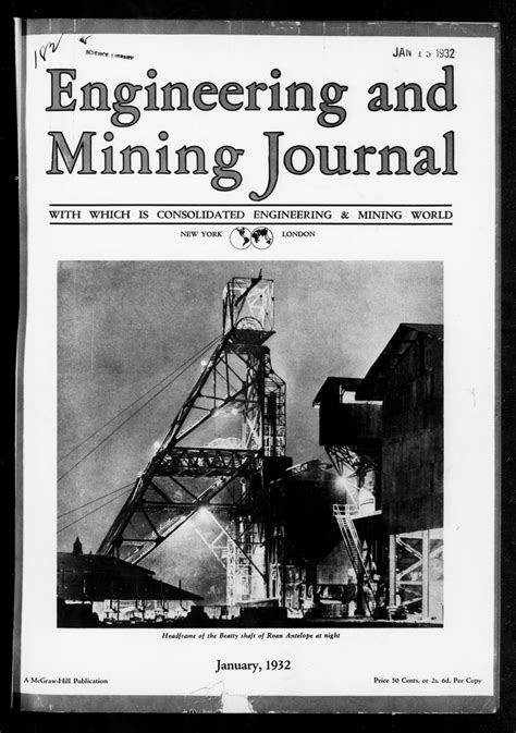 Engineering and Mining Journal 1932-01: Vol 133 Iss 1 : Free Download, Borrow, and Streaming ...