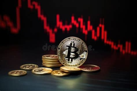 Bitcoin Price Chart Cryptocurrency Market Trend Red Market