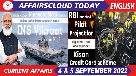 Current Affairs 4 5 September 2022