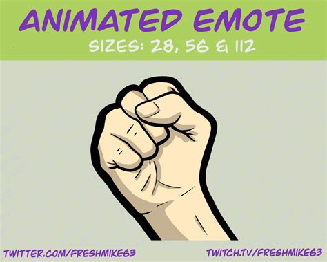 Animated Rage Fist Emote Fist Emote Animated Twitch Emote Youtube Emote
