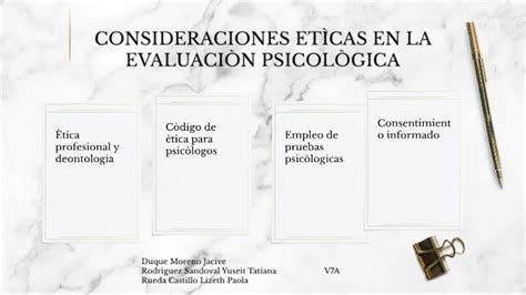 Consideraciones éticas en psicología evaluación e investigación