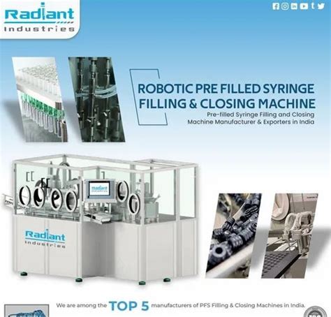 Fully Automatic Pre-Filled Syringe Filling And Closing Machine at best ... 