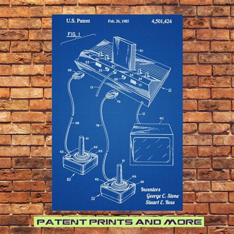 Atari 2600 Patent Atari Print Atari Poster Atari Console Etsy