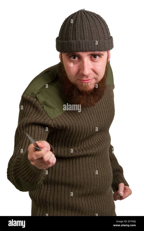 Angry Man With Knife Hi Res Stock Photography And Images Alamy