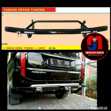 Jual Tanduk Depan Besi Dan Belakang Towing Bar All New Pajero Sport Di