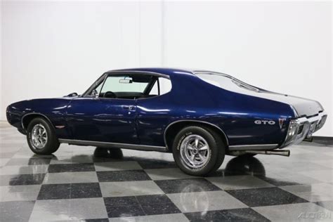 Classic Vintage Gto 400 V8 Auto Blue Phs Docs Pontiac Muscle Car 1968