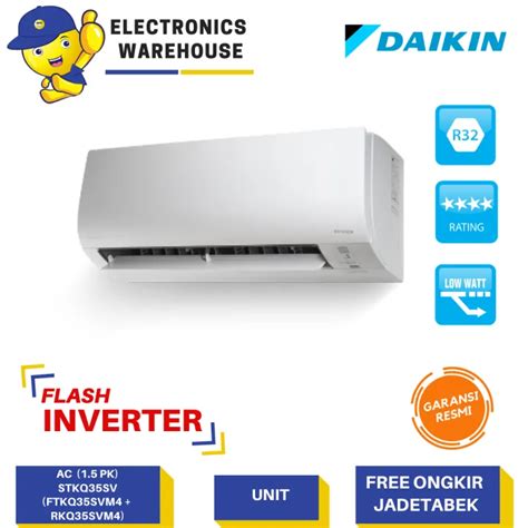 Ac Daikin 1 5 Pk Flash Inverter Ac Daikin 1 5 Flash Inverter Stkq35uv Ftkq35uvm4 Rkq35uvm4