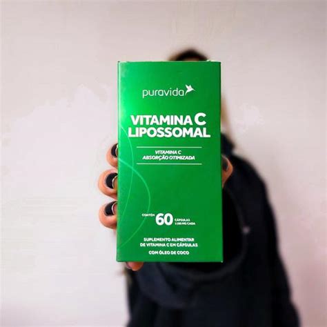 Vitamina C Lipossomal 60 Cápsulas Pura Vida Betacaroteno