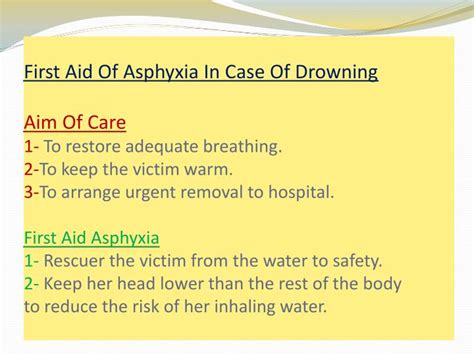 PPT - First Aid Of Asphyxia And Choking By Dr. Hanan Said Ali ...