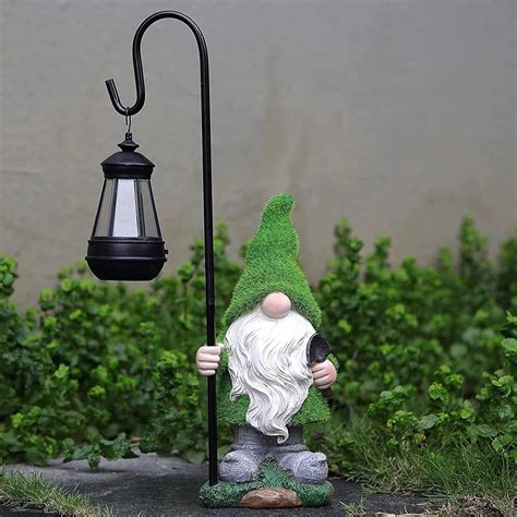 Flocked Garden Gnome Statue Review Japanese Garden Craft