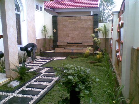 Desain Taman Minimalis Batu Alam Asri Taman Minimalis Di Rumah