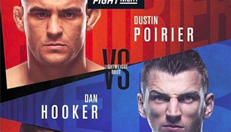 Ufc On Espn 12 Poirier Vs Hooker Official Fight Card