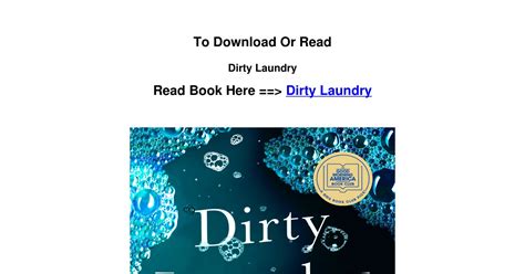 Download Epub Dirty Laundry By Disha Bosepdf Docdroid