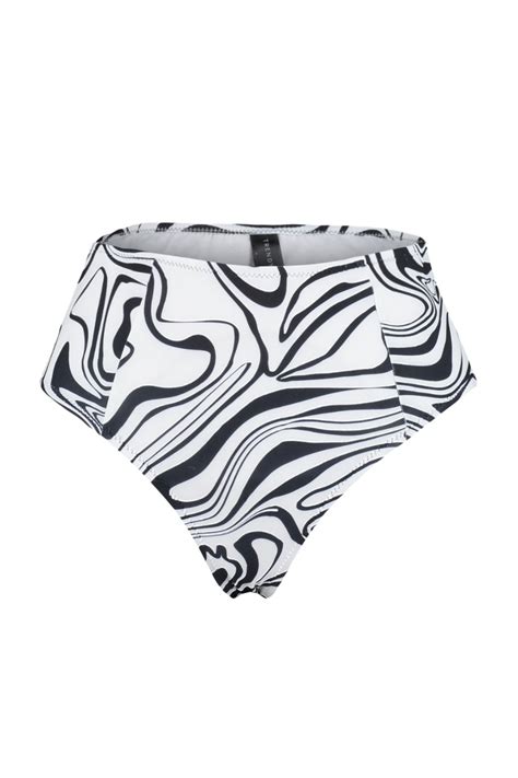 TRENDYOLMİLLA Soyut Desenli Yüksek Bel Normal Paça Bikini Altı TBESS BA Fiyatı Yorumları