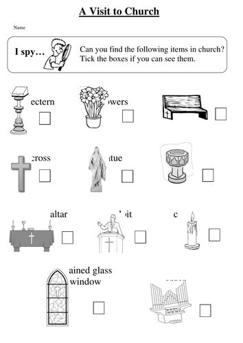 Church Y1 By Toty Teaching Resources Tes Catholic Teaching Basic