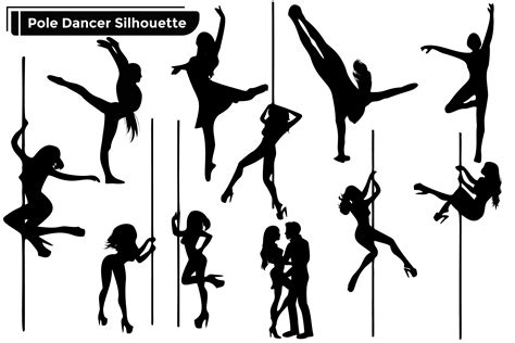 Pole Dancer Silhouettes Vector Set Graphic By Vectbait Creative Fabrica