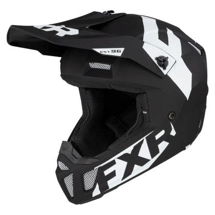 Casco De Motocross FXR CLUTCH CX BLACK WHITE Motoblouz Es