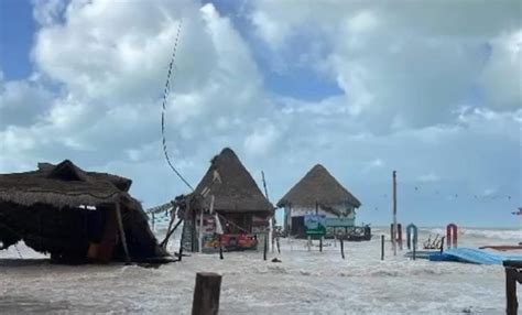 Inundada Zona Norte De Quintana Roo Por Frente Fr O