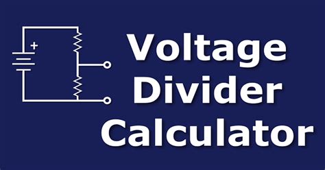 Voltage Divider Calculator The Engineering Mindset