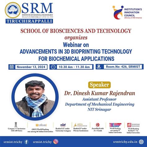 Srm Institute Of Science And Technology Tiruchirappalli On Linkedin