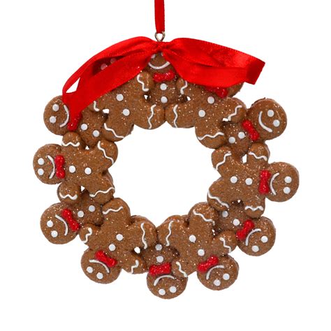 Gisela Graham Resin Gingerbread Men Wreath Southwood Christmas Shop