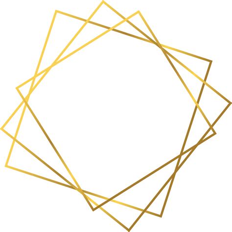 Gold Polygonal Geometric Frame 18872485 PNG 53 OFF