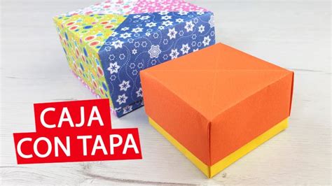 C Mo Hacer Una Caja De Papel Con Tapa F Cil Y R Pido Manualidades Play