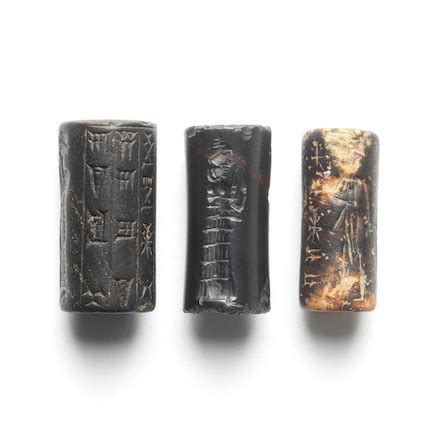 Bonhams : Three Old Babylonian cylinder seals 3