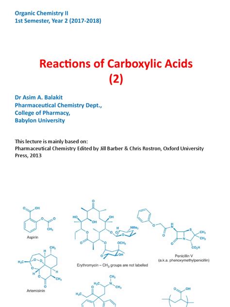 13 - Reactions of Carboxylic | PDF