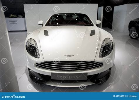 White Aston Martin Vanquish Car Editorial Stock Image Image Of White