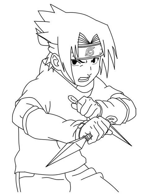 Sasuke Para Colorir Educarolando Aprender Brincando