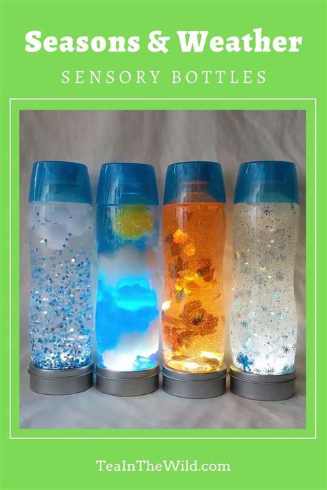 Seasons And Weather Sensory Bottles Sensory Bottles Weather Crafts