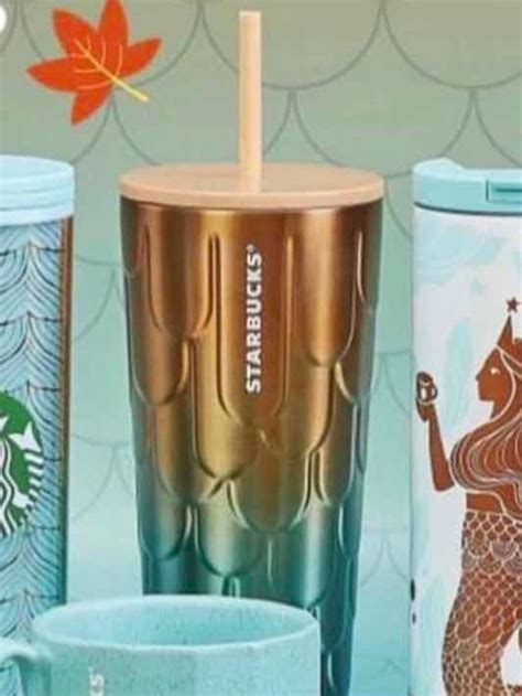 Termo Vaso Starbucks Sirena Escamas Aniversario Acero Envío gratis