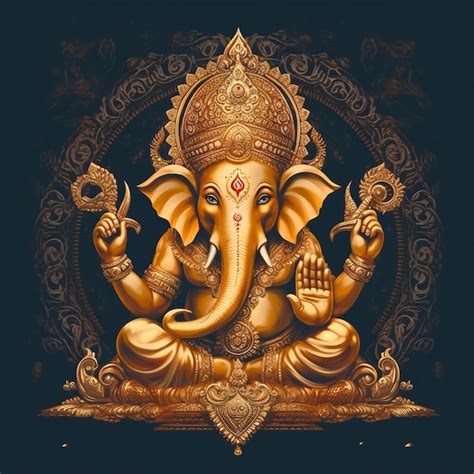 Premium Ai Image Lord Ganesha Hindu God