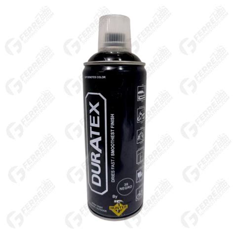 Pintura Spray Negro Brillante Ml Duratex Ferresuministros