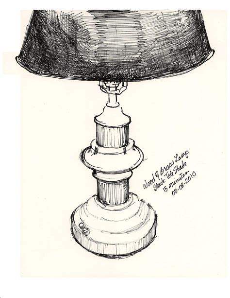 Simple Table Lamp Drawing Table Lamp Idea