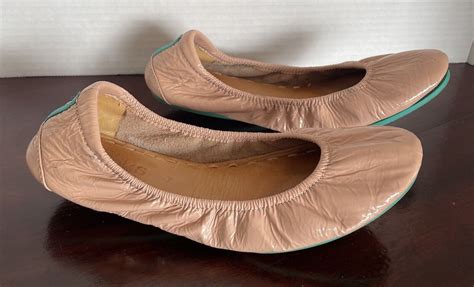 Tieks Blush Nude Patent Leather Ballet Flats Size 7 Gem