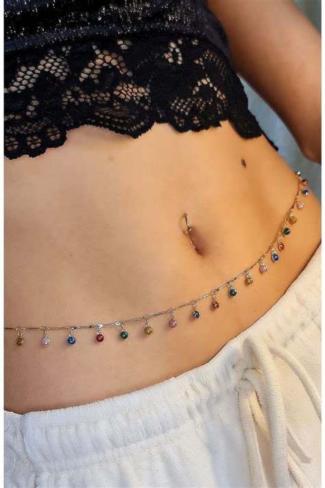 WONDER TOUCH Kadın bel Zinciri bikini Zinciri vucut Aksesuarı uzun Zincir mayo Aksesuarı göbek