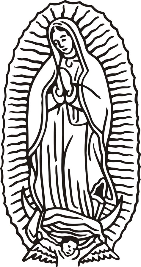 Our Lady of Guadalupe Coloring Page