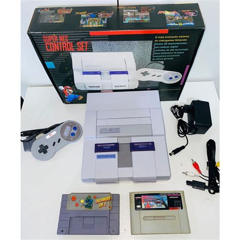 Super Nintendo Super Set Playtronic Nacional Completo Escorrega O Pre O