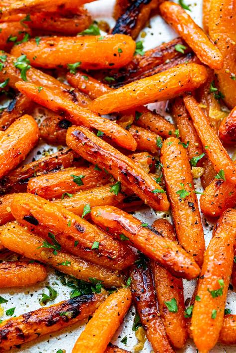 Honey Garlic Butter Roasted Carrots Tri This