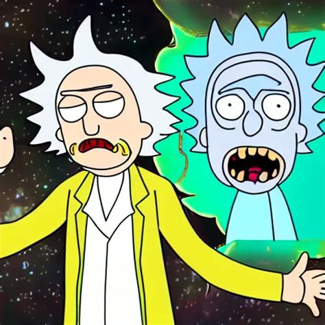 Albert Einstein In Rick And Morty Digital Art 4k Stable Diffusion