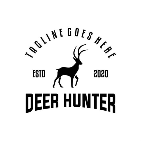 Deer Hunter Logo Types Templates And Vectors 46528590 Vector Art At