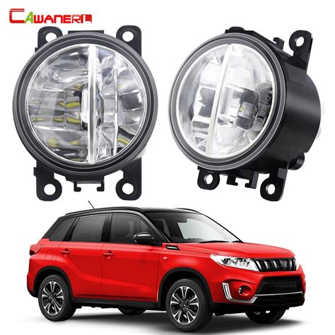 2 Pieces LED Fog Light Assembly 30W 6000LM Car External Fog Daytime