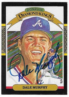 Dale Murphy Donruss Diamond Kings Autographed Signed Atlanta