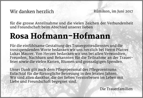 Rosa Hofmann Hofmann Hommages