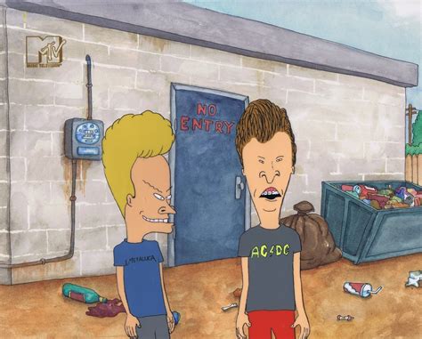 Beavis And Butt Head Original 1990s Production Cel Animation No Entry